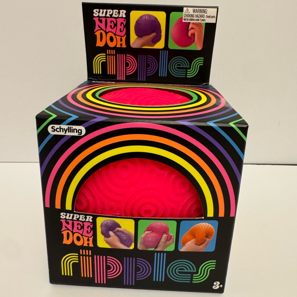 Super Nee Doh Ripples Ball By Schylling 4.5” Stress Relief, Sensory New